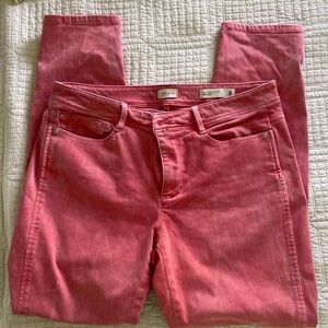 Jjill denim pale red jeans.